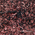 2021 nouveau tissu à paillettes de velours rouge foncé